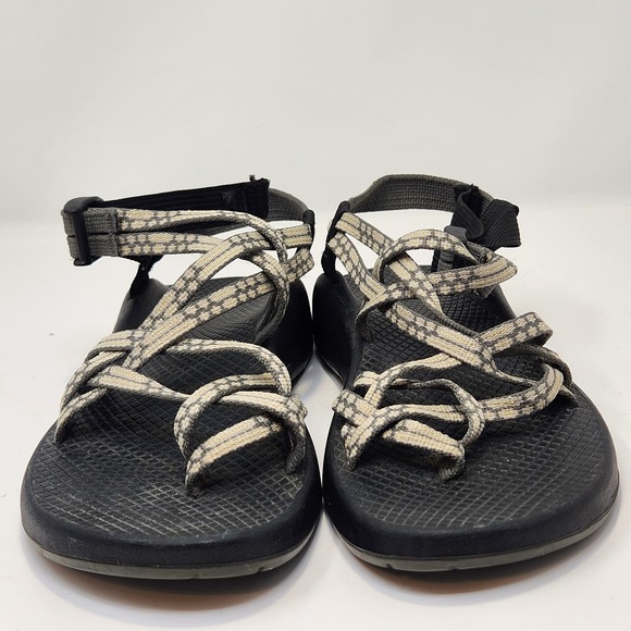 Chaco Womens ZX 2 Yampa Gray White Toe Loop Outdoor Sandals Size 8 Hiking Straps - Picture 3 of 11